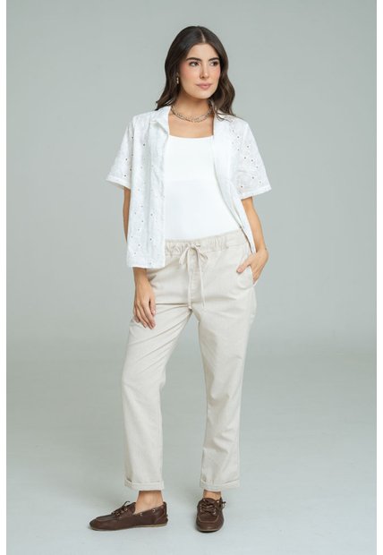 Pantalon Julie Beige Ragged Pf11310943
