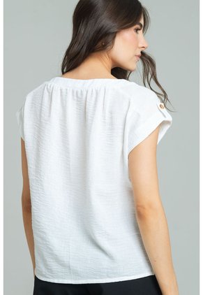 Blusa Nami Blanco Ragged Pf11113165
