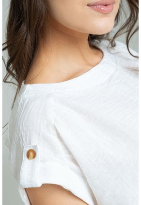 Blusa Nami Blanco Ragged Pf11113165
