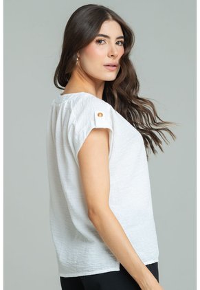 Blusa Nami Blanco Ragged Pf11113165