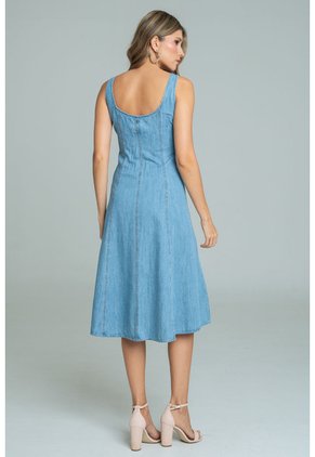 Vestido Cortes Hazel Azul Ragged Pf21510025