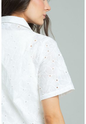 Camisa Louise Blanco Ragged Pf11113156