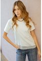 Camiseta Asimetrica Lace Blanco Ragged Pf21120152 de Ragged