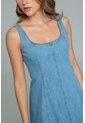 Vestido Cortes Hazel Azul Ragged Pf21510025 de Ragged