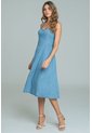 Vestido Cortes Hazel Azul Ragged Pf21510025 de Ragged