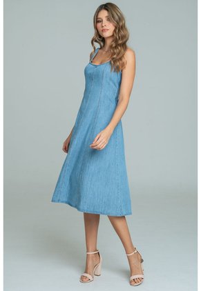 Vestido Cortes Hazel Azul Ragged Pf21510025