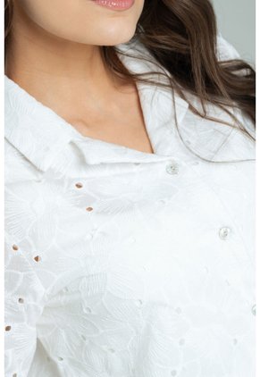 Camisa Louise Blanco Ragged Pf11113156