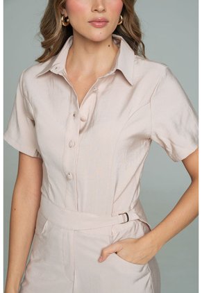 Enterizo Largo Thezza Beige Ragged Pf11530141