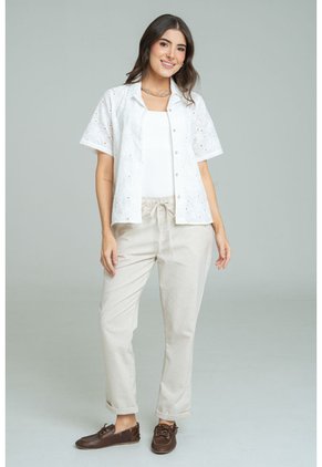 Camisa Louise Blanco Ragged Pf11113156