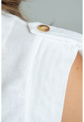 Blusa Annya Blanco Ragged Pf11113214