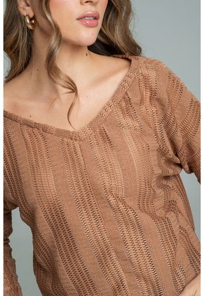 Blusa Korea Rosa Ragged Pf11113213