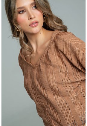 Blusa Korea Rosa Ragged Pf11113213
