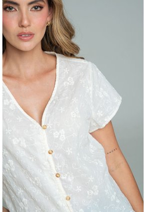 Camisa Primavera Blanco Ragged Pf11113212