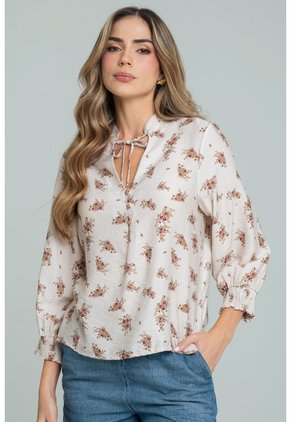 Blusa Libertie Beige Ragged Pf11113190