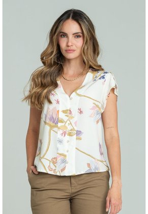 Blusa Lirem Blanco Ragged Pf11113223