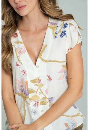 Blusa Lirem Blanco Ragged Pf11113223