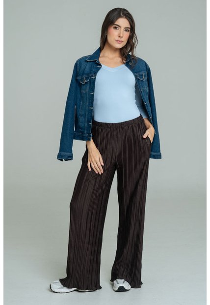 Pantalon Plisse Café Ragged Pf11310955