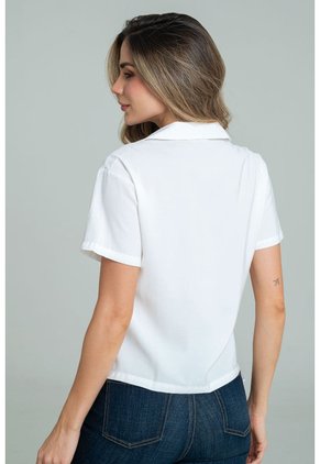 Blusa Nholwen Blanco Ragged Pf11113176