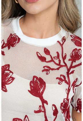 Blusa Romel Rojo Ragged Pf11113196