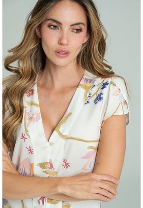 Blusa Lirem Blanco Ragged Pf11113223