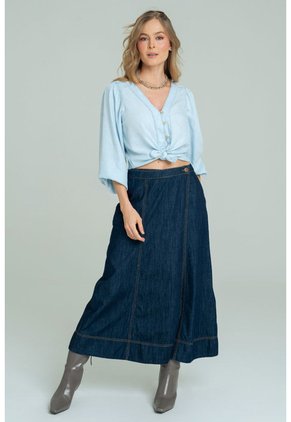 Falda Detroit Azul Ragged Pf21320022