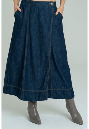 Falda Detroit Azul Ragged Pf21320022