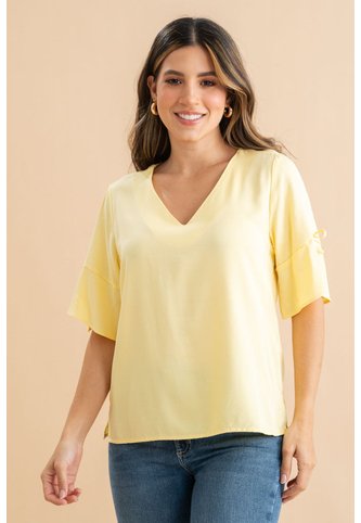 Blusa Bona Amarillo Ragged Pf31113584 Ragged