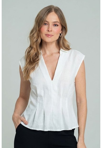 Blusa Nhisa Blanco Ragged Pf11113218