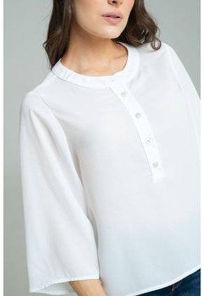 Blusa Julia Blanco Ragged Pf12110880