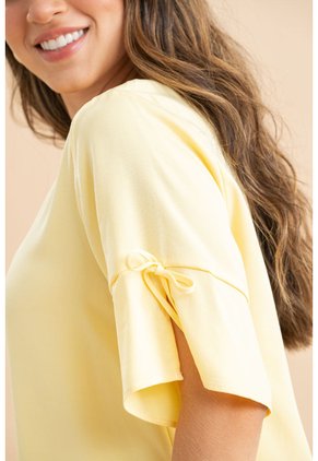 Blusa Bona Amarillo Ragged Pf31113584