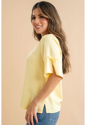 Blusa Bona Amarillo Ragged Pf31113584