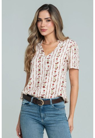 Blusa Nhiall Beige Ragged Pf11113180 Ragged