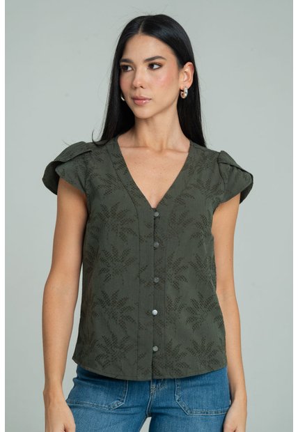Blusa Melva Verde Ragged Pf11113192