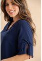 Blusa Bona Azul Ragged Pf31113584 de Ragged