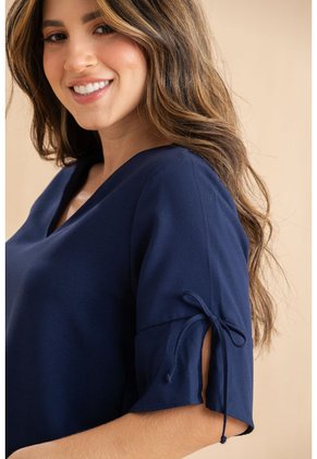 Blusa Bona Azul Ragged Pf31113584