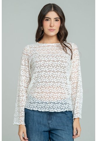 Top Blonda Blanco Ragged Pf11121191 Ragged