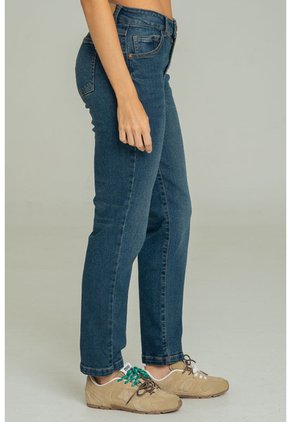 Jeans Mom Paris Azul Ragged Pf21350076