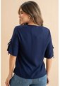 Blusa Bona Azul Ragged Pf31113584 de Ragged