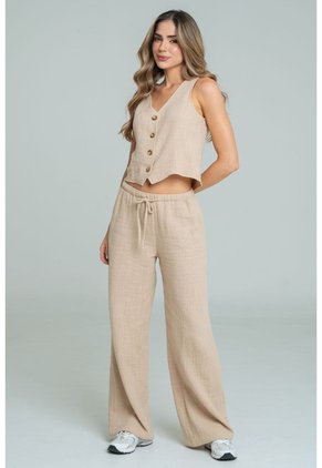 Camisa Amaru Beige Ragged Pf11113099