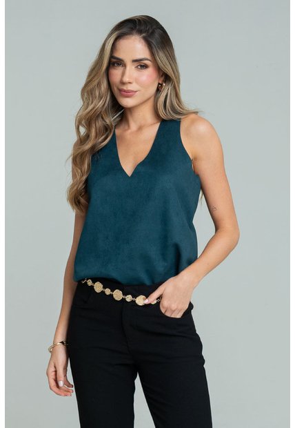 Blusa Canfrem Verde Ragged Pf11113182