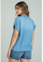 Blusa Tencel Bali Azul Ragged Pf21110037 de Ragged