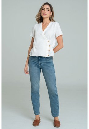 Blusa Cannel Blanco Ragged Pf11113187