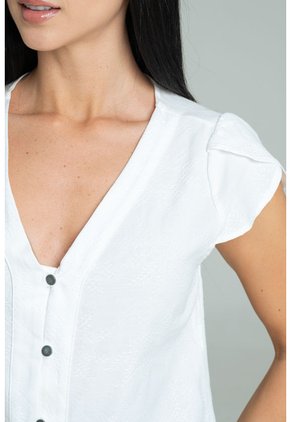 Blusa Melva Blanco Ragged Pf11113192
