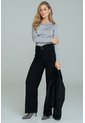 Top Lou Drapeado Plateado Ragged Pf11121180 de Ragged