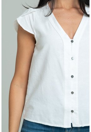 Blusa Melva Blanco Ragged Pf11113192