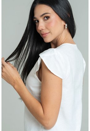 Blusa Melva Blanco Ragged Pf11113192