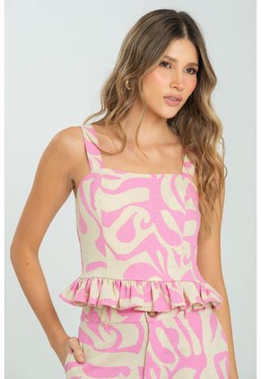 Blusa Arizona Rosa Ragged Pf11112965