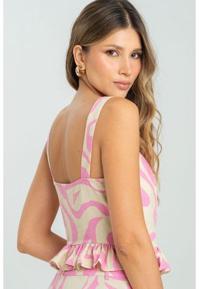 Blusa Arizona Rosa Ragged Pf11112965