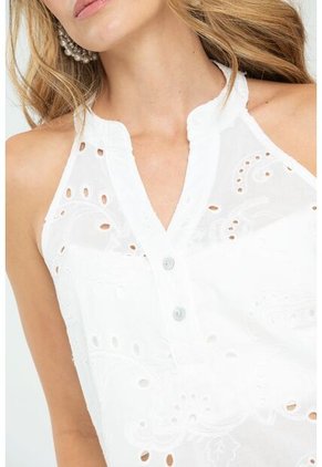 Blusa Ghabby Blanco Ragged Pf11112864