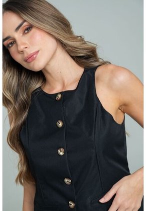 Chaleco Khrewe Negro Ragged Pf12150033